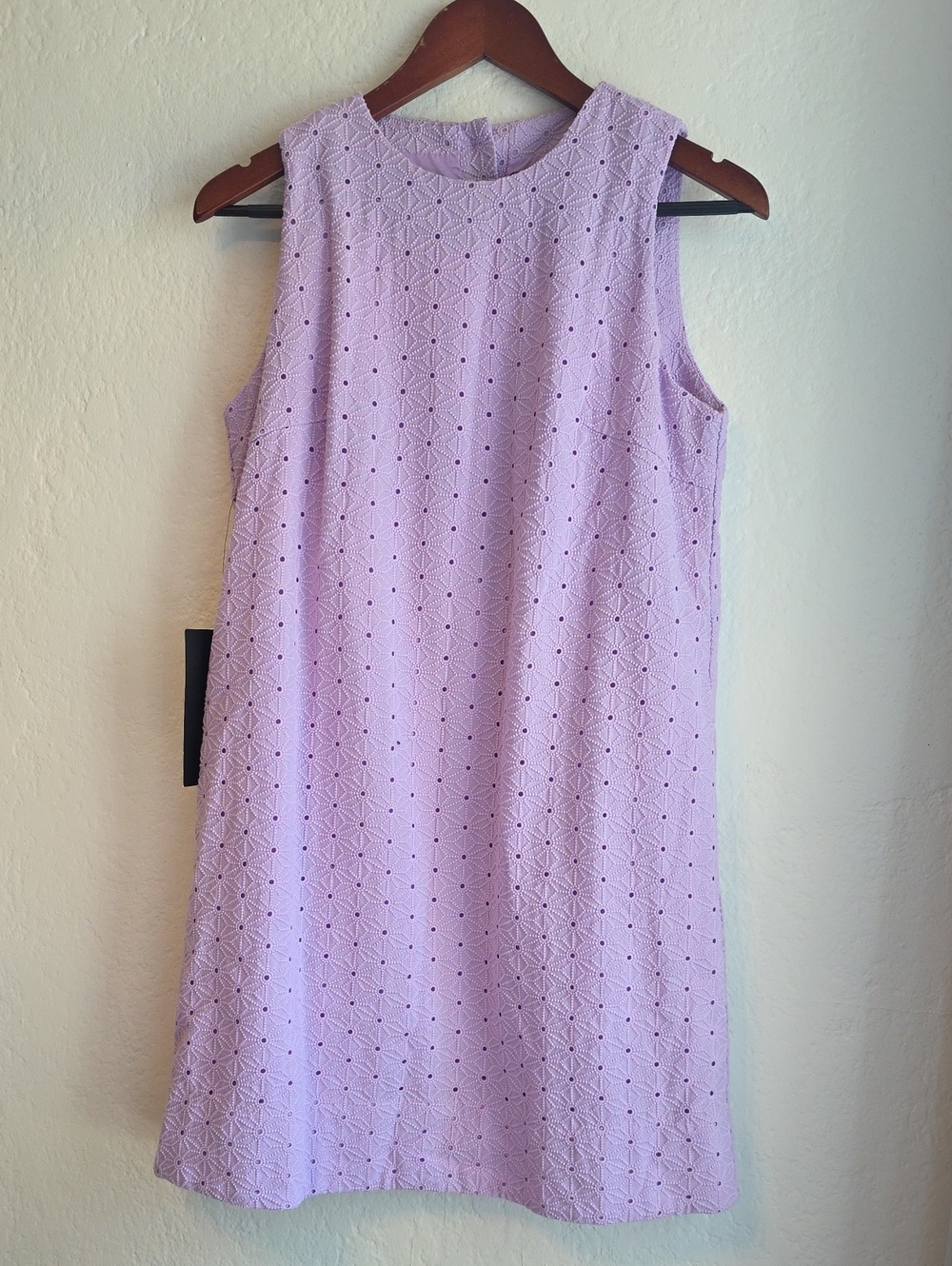 Tuckernuck Lavender Eyelet Shift Mini Dress